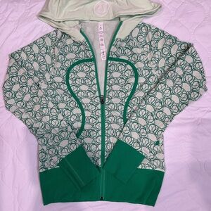 Lululemon Athletica Mint Green Patterned Hoodie